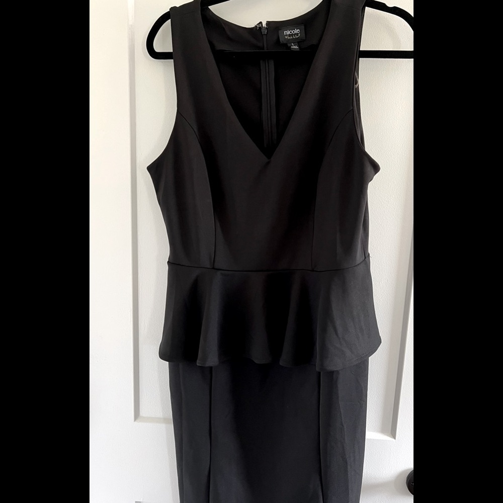 Nicole by Nicole Miller peplum, pencil dress.